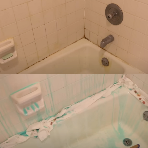 Before and after tub/shower